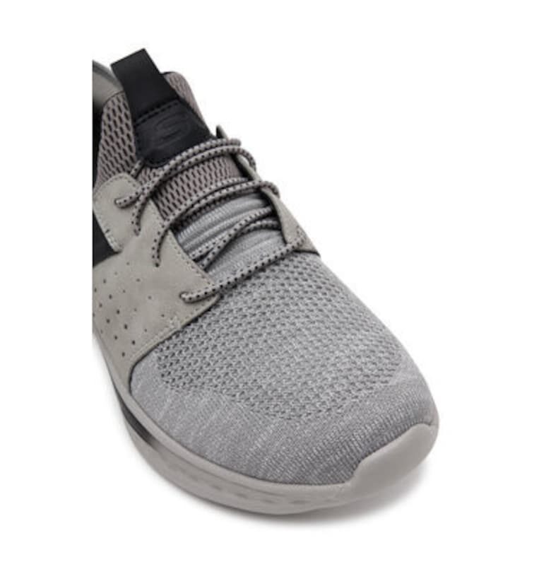Мъжки спортни обувки - 210811 -  Текстил - Сив Skechers