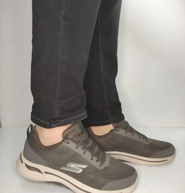 Мъжки спортни обувки  216116 Tpe - кафяви - Кафяв Skechers