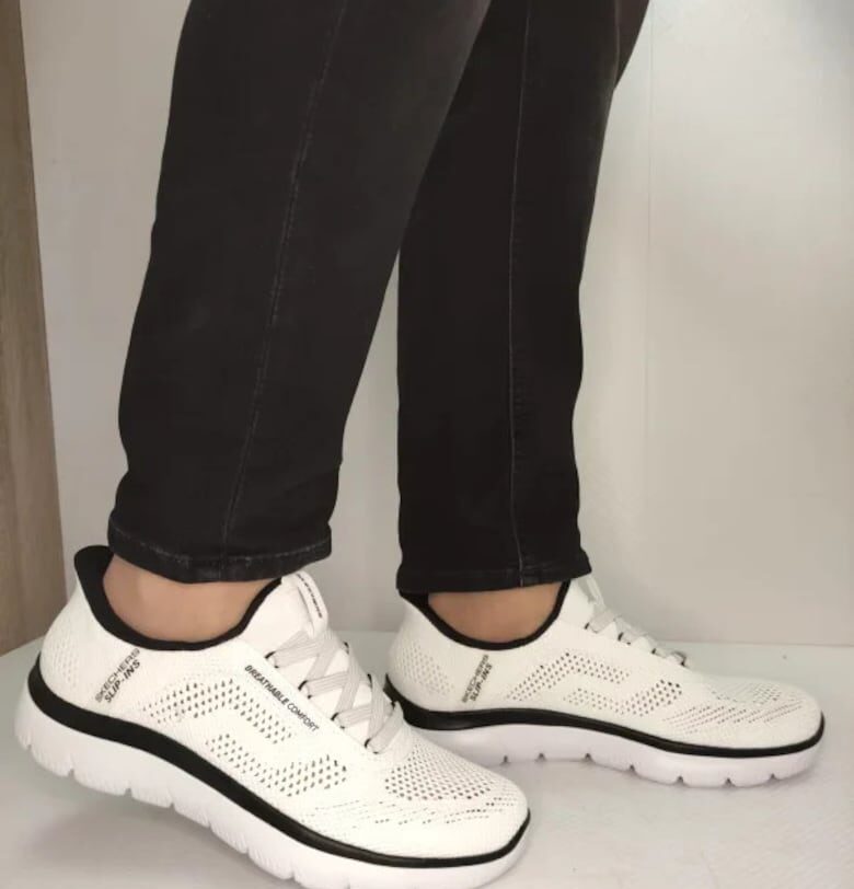 Мъжки спортни обувки  232939 Wbk - бял Skechers