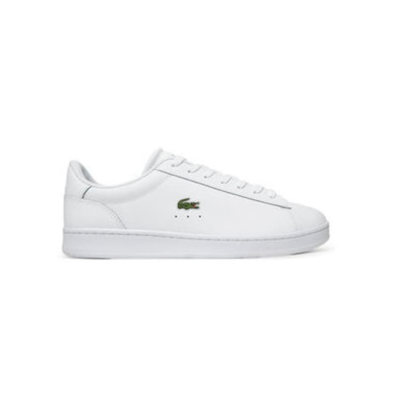 Мъжки спортни обувки - 748SMA0105 -  Естествена кожа - Бял Lacoste