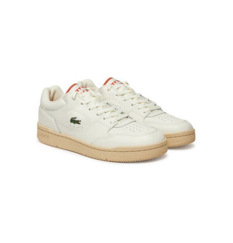 Мъжки спортни обувки - 749SMA0052 -  Естествена кожа - Екрю Lacoste