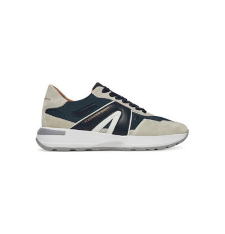 Мъжки спортни обувки - ASBBLPM -  Естествена кожа - Многоцветни - Многоцветен ALEXANDER SMITH