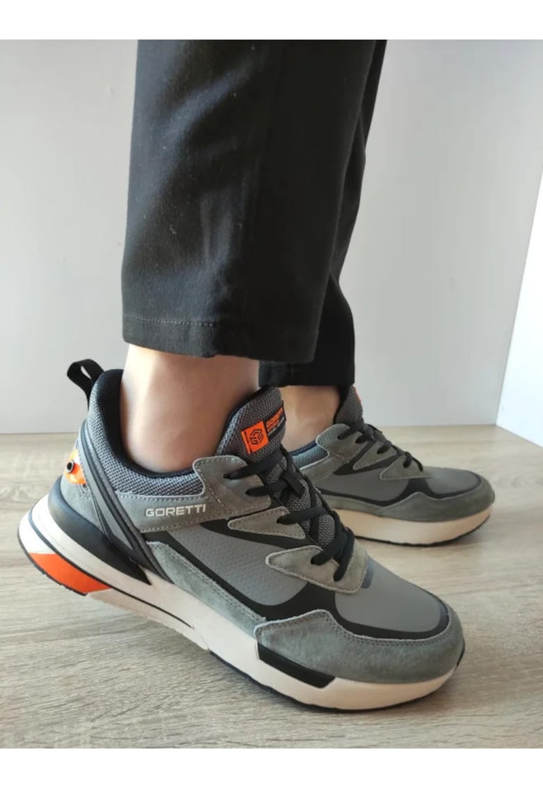 Мъжки спортни обувки B100-Cl28002 Сиви - Сиви - Сив GORETTI