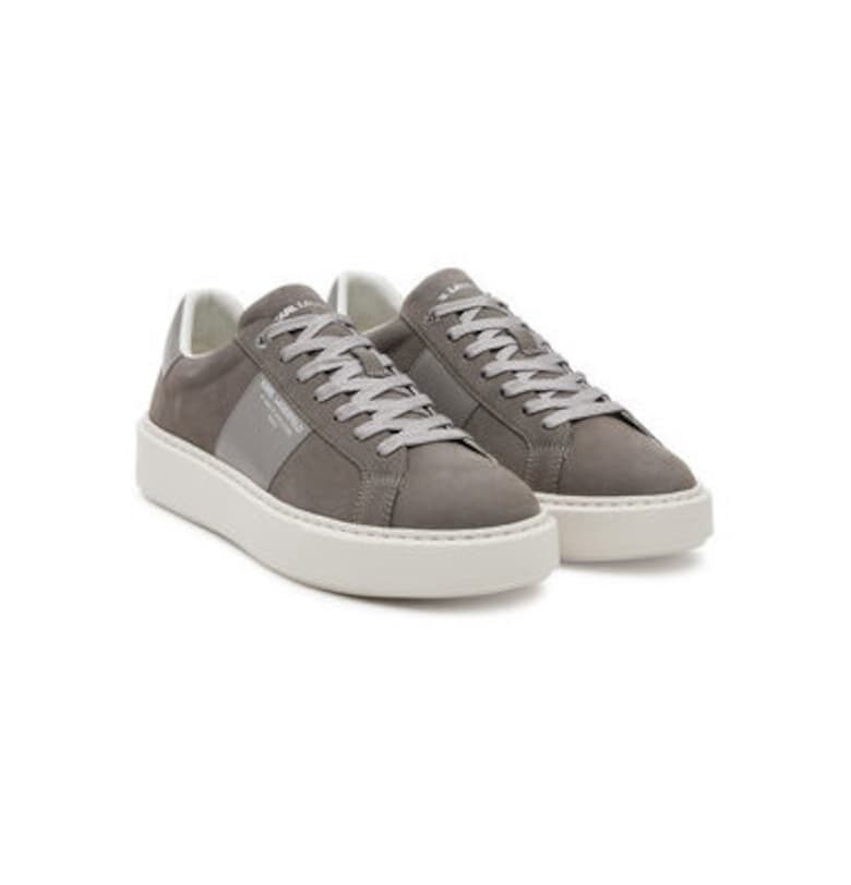 Мъжки спортни обувки - KL52218 -  Естествена кожа - Сив Karl Lagerfeld