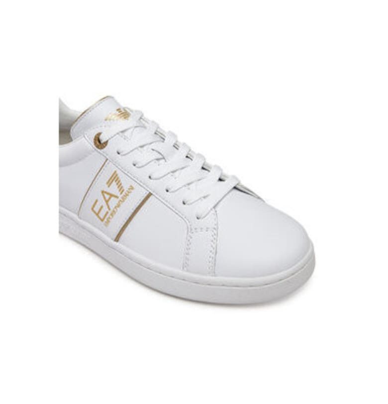 Мъжки спортни обувки - X8X102 XK346 -  Emporio Armani - Естествена кожа - Бял EA7