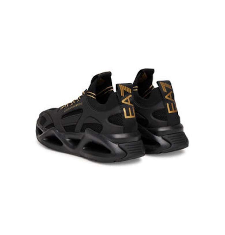 Мъжки спортни обувки от еко кожа - Черен EA7