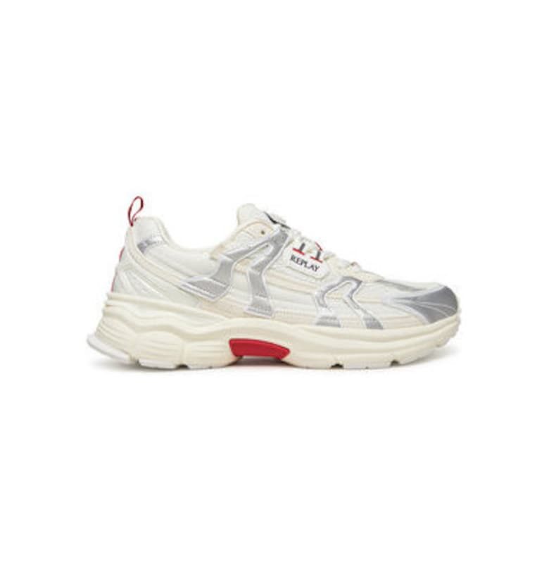 Мъжки спортни обувки  от текстил - бял - Бял Replay