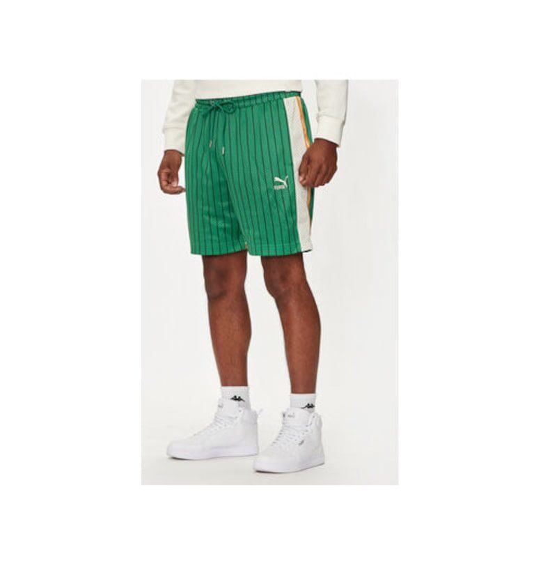 Мъжки спортни панталони  в зелено - Зелен Puma