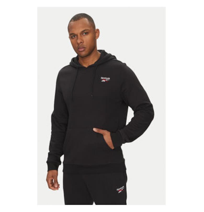 Мъжки суитшърт  100221784 - памук/полиестер - черен - Черен Reebok