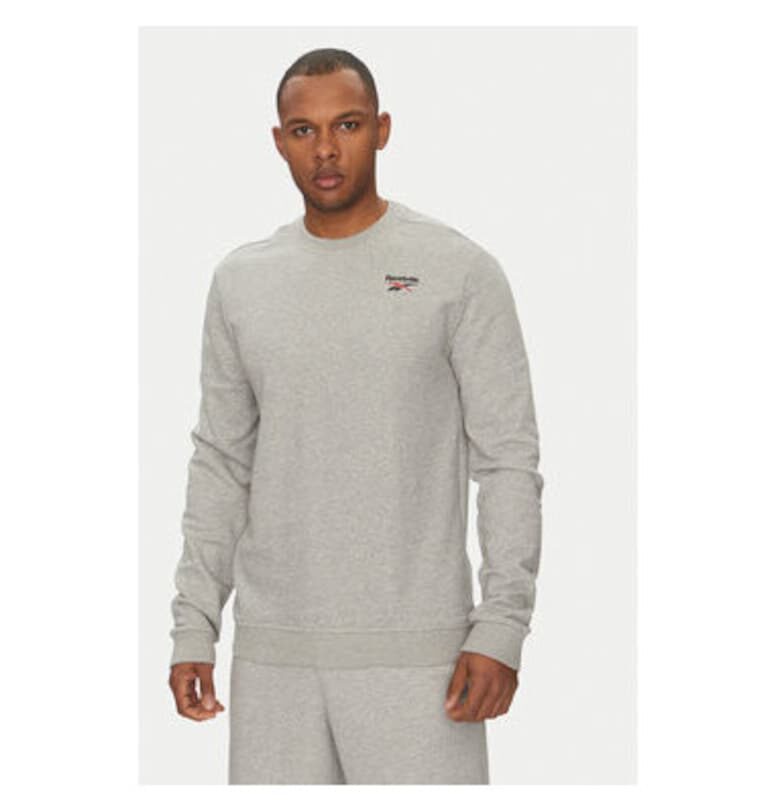 Мъжки суитшърт  100221789 - памук/полиестер - сив Reebok