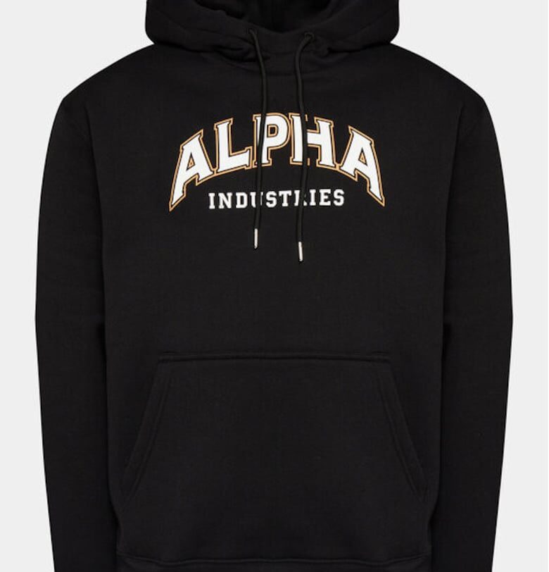 Мъжки суитшърт -  303863005 - Памук/Полиестер - Черен - Черен ALPHA INDUSTRIES