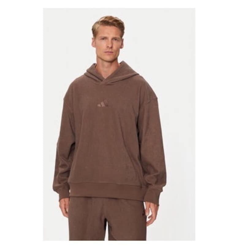 Мъжки суитшърт -  303986490 - Памук - Кафяв adidas