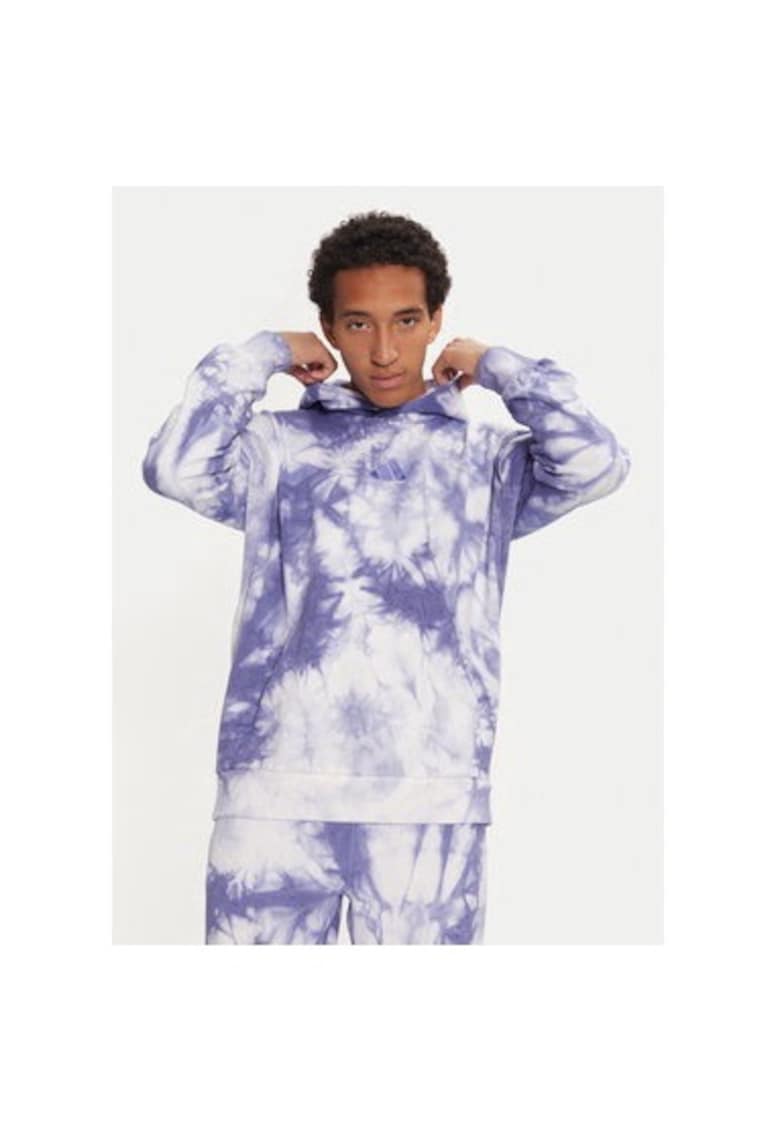 Мъжки суитшърт - 304153228 - Памук/Рециклиран полиестер - Син - Син adidas