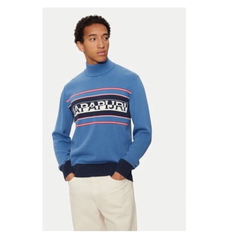 Мъжки суитшърт -  304196928 - Памук - Син Napapijri