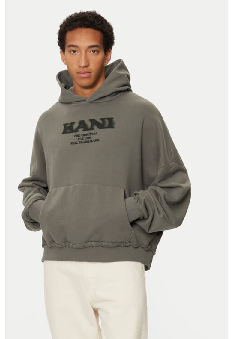 Мъжки суитшърт - 304488979 - Памук - Сив - Сив Karl Kani