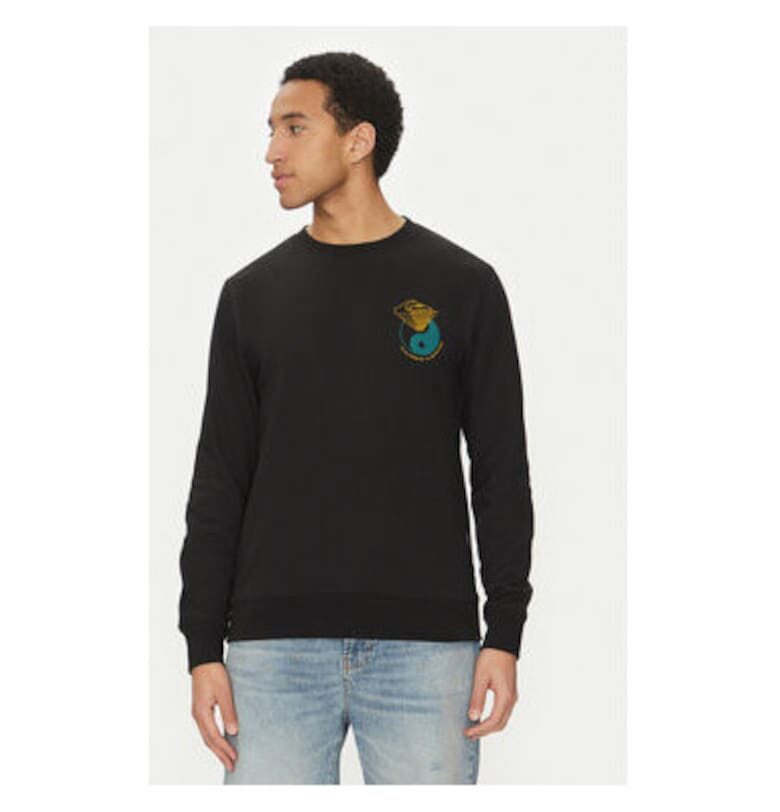 Мъжки суитшърт  EQYFT05055-KVJ0 - Памук/Полиестер - Черен - Черен QUIKSILVER