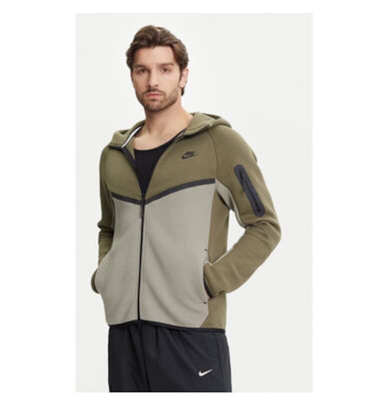 Мъжки суитшърт  HV0949 - Памук/Полиестер - M INTL - Каки Nike
