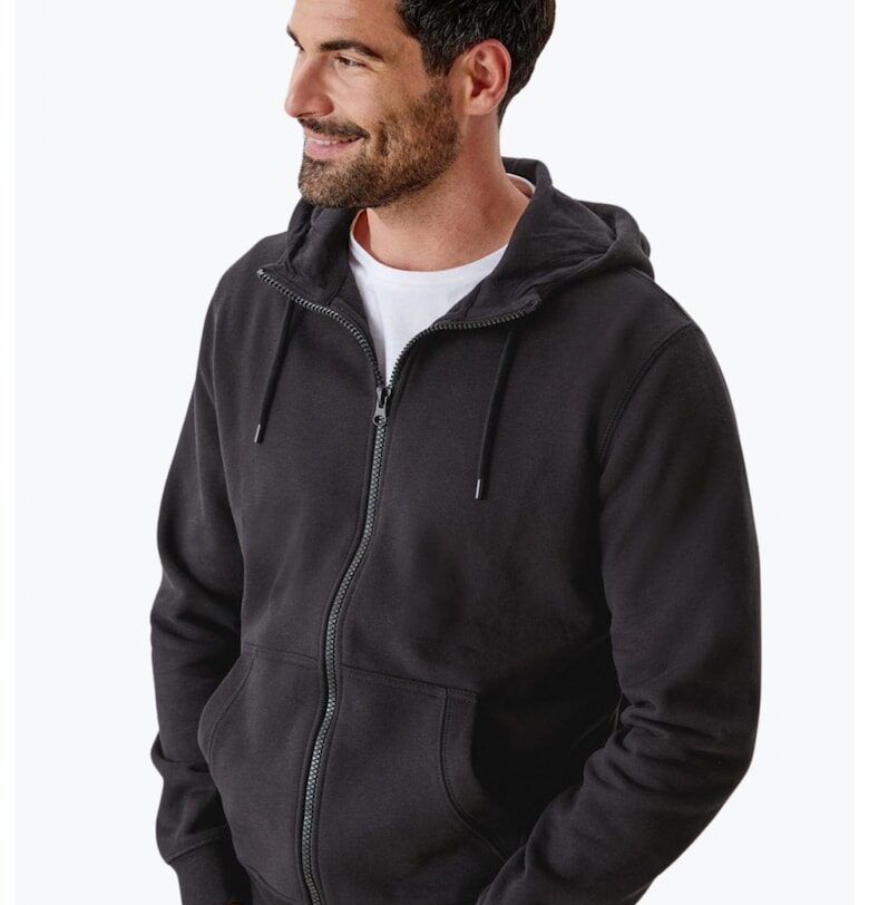 Мъжки суитшърт с цип - Черен 53835 - Черен sOliver