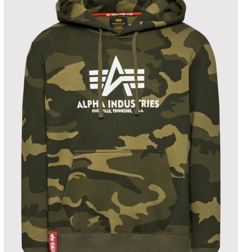 Мъжки суичър -  301544623 - Памук - Зелен ALPHA INDUSTRIES