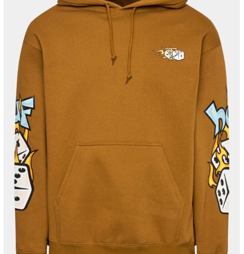 Мъжки суичър -  302951215 - Памук - Кафяв Huf