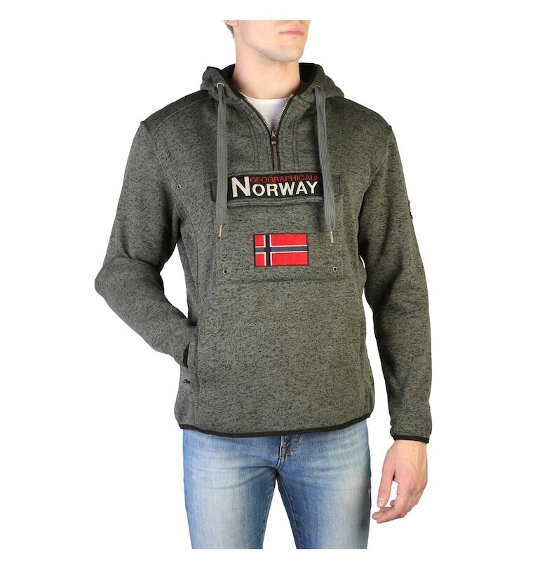 Мъжки суичър  модел Upclass_man - Сив Geographical Norway