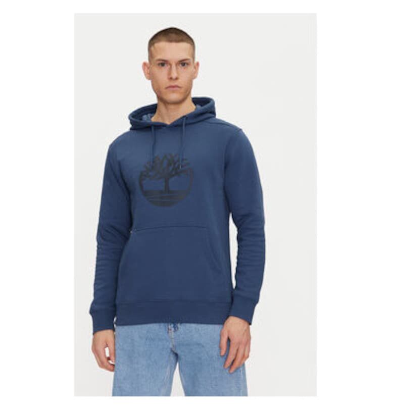 Мъжки суичър с качулка  TB0A2BJHS741 - памук/полиестер - тъмносин Timberland