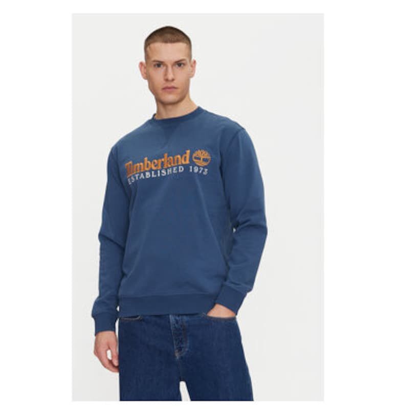 Мъжки суичър с качулка  TB0A2FEQ2881 - памук/полиестер - тъмносин Timberland