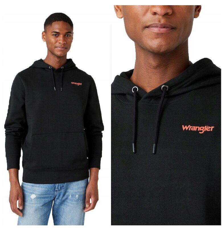 Мъжки суичър с качулка -  Vibrations Hoody - Unauthorized - с качулка - стандартна кройка - 2 джоба - 100% памук - удобен - стилен - издръжлив - идеален за ... Wrangler