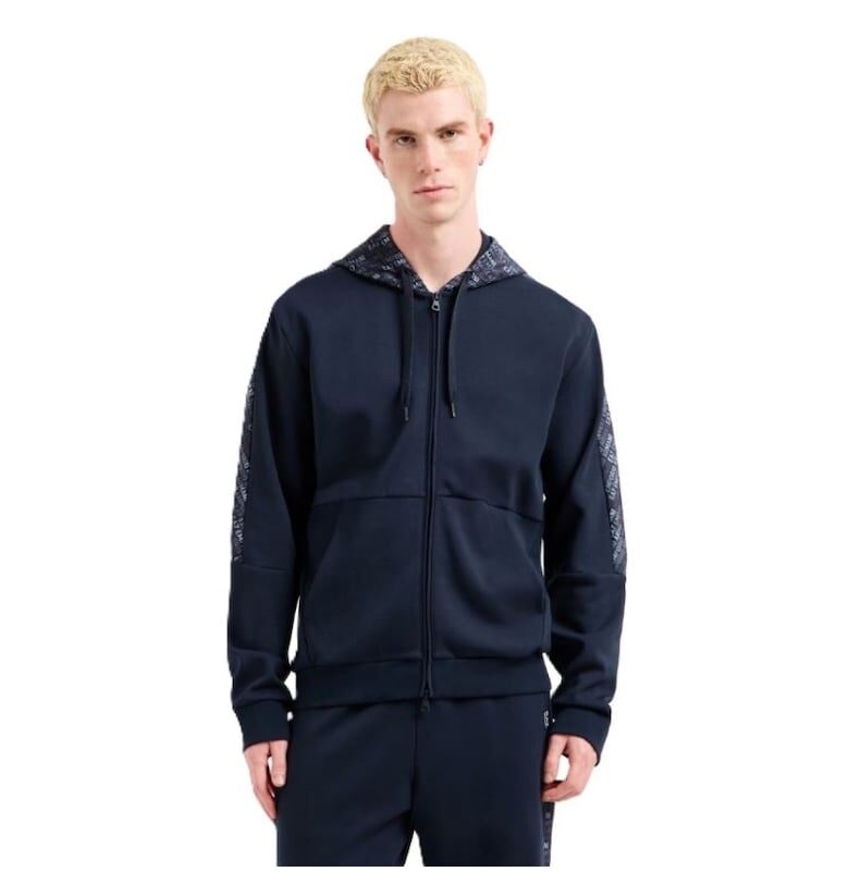 Суичър с цип  M HOODIE FZ MONOGRAM PRINTED-7M000209-AF12660-UB102 EA7