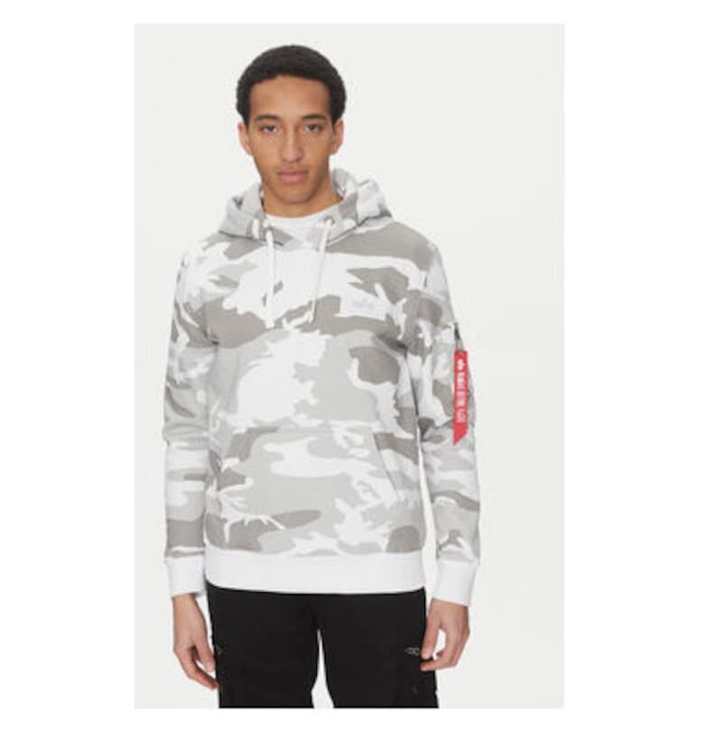 Мъжки тениски  178318C - памук/полиестер - сив - Сив ALPHA INDUSTRIES