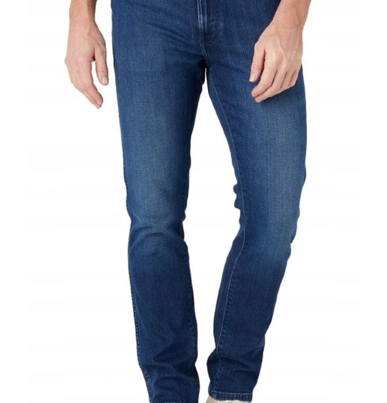 Мъжки тесни дънки  Larston - памук/еластан - син Wrangler