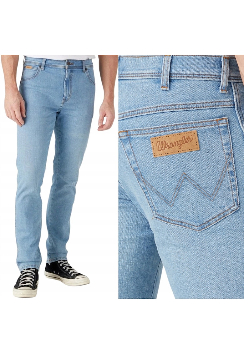 Мъжки дънки Wrangler син Gambit - втален - W38 L32 Texas Slim