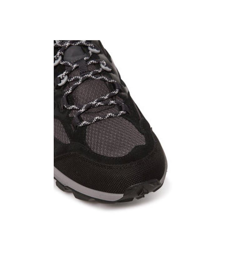 Мъжки трекинг ботуши  A64089 - Естествена кожа - Черни - Черен Jack Wolfskin