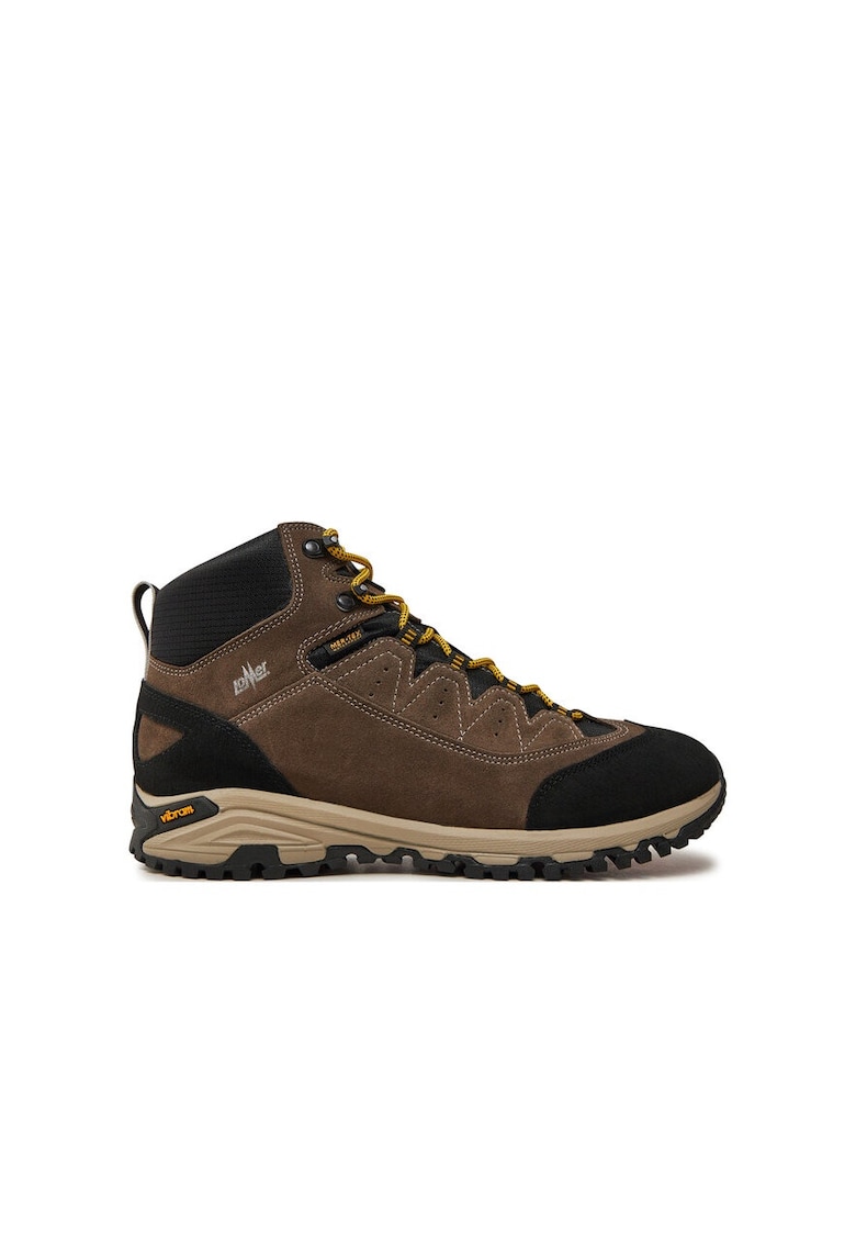 Мъжки трекинг обувки 27803 Естествена кожа Сиви - Сив Lomer