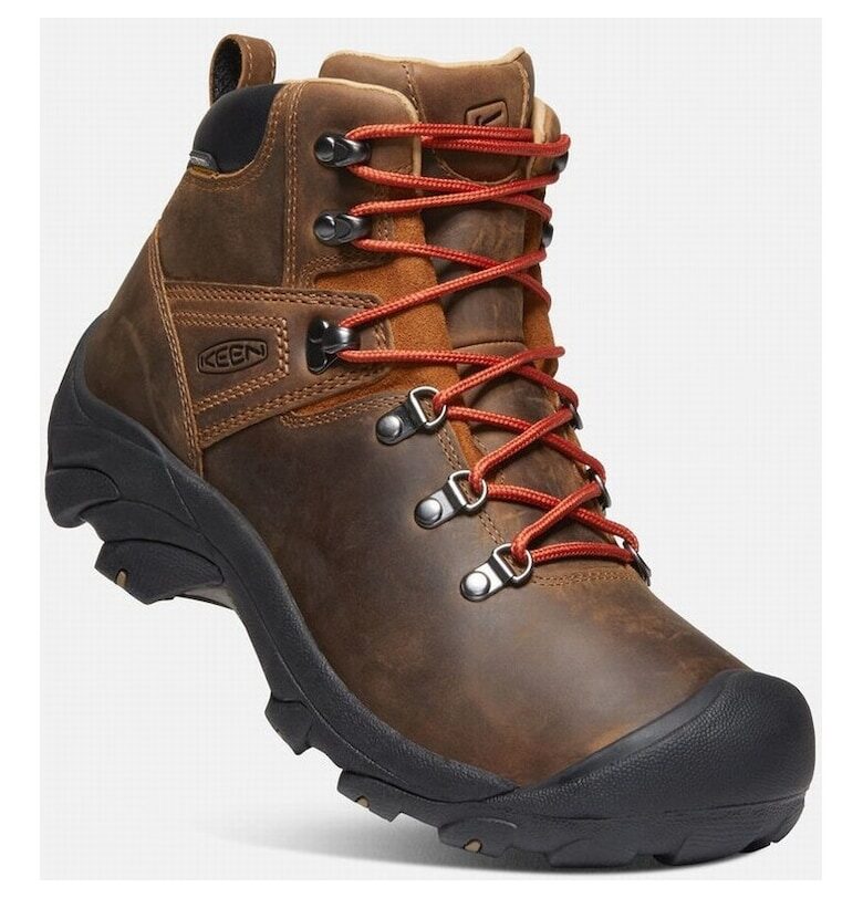 Мъжки туристически обувки -  Pyrenees - кожа набук - кафяво Keen