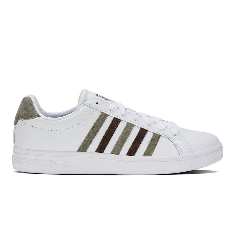 Мъжки универсални обувки за тайбрек  Court - кожени - бели - Бял K-Swiss