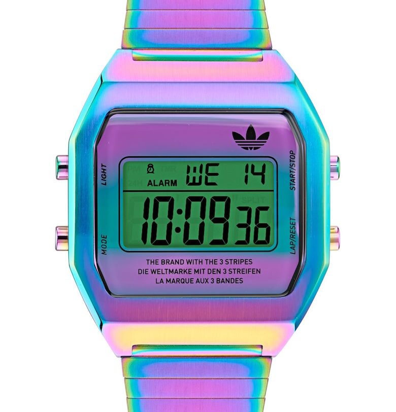 Мъжки часовник  Digital Two - дигитален - инокс - водоустойчив 5 ATM adidas