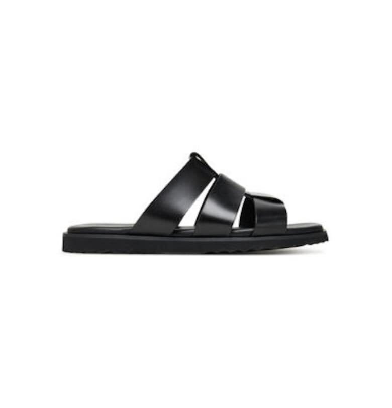 Мъжки чехли  13914641 - Естествена кожа - Черни - Черен Aldo