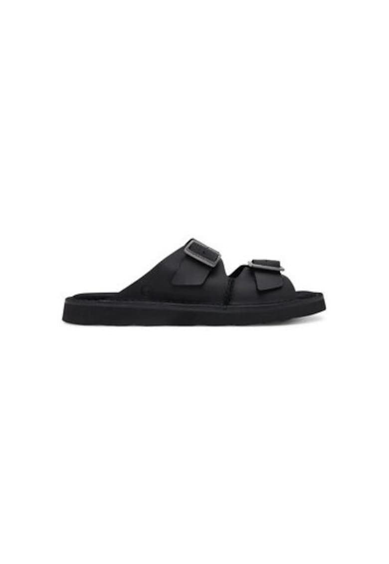 Мъжки чехли 26180885 - Естествена кожа - Черни - Черен Clarks