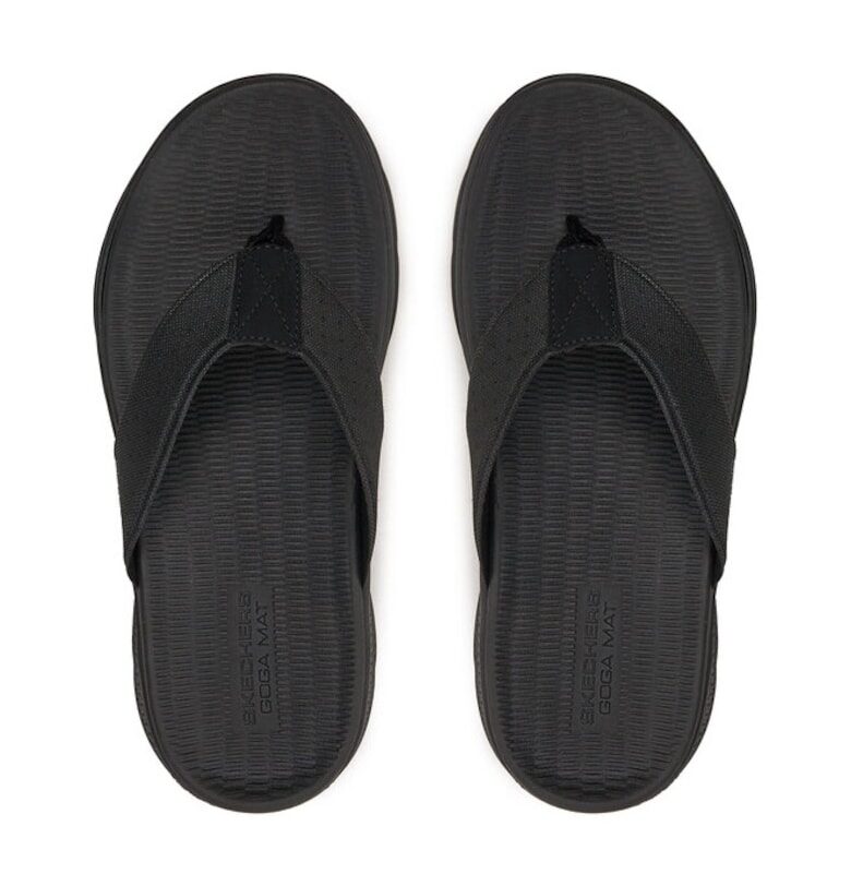 Мъжки чехли -  303650 - текстил - черни - Черен Skechers