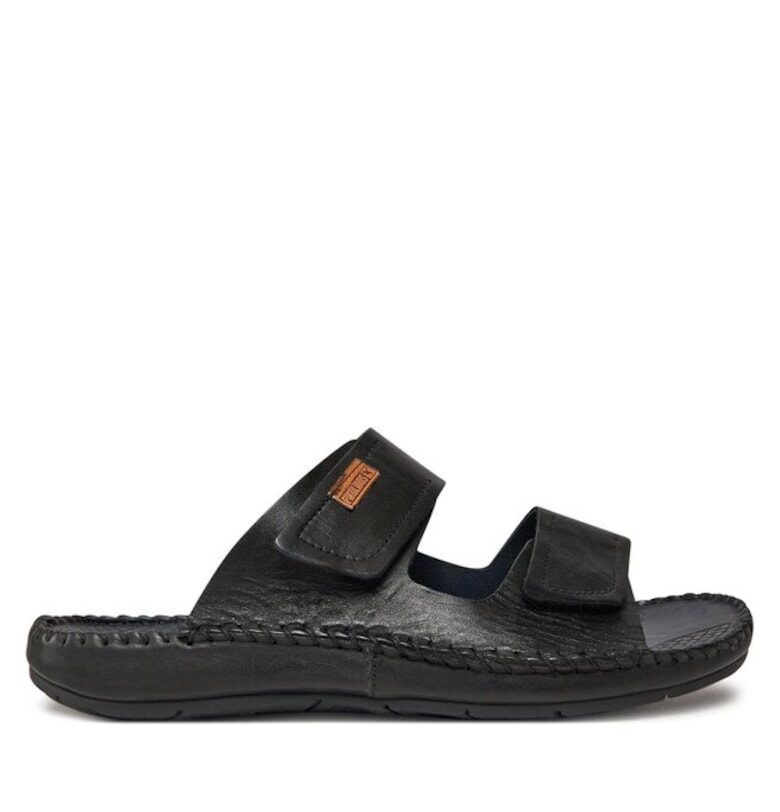 Мъжки чехли  303680350 - Естествена кожа - Черни - Черен Pikolinos