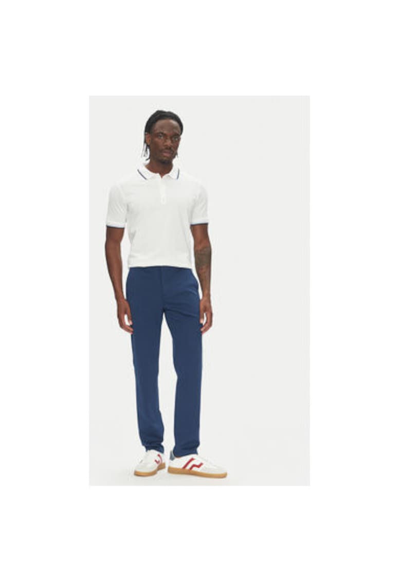 Мъжки чинос панталон 30-006052 - Полиестер/Вискоза - Син - Син LINDBERGH