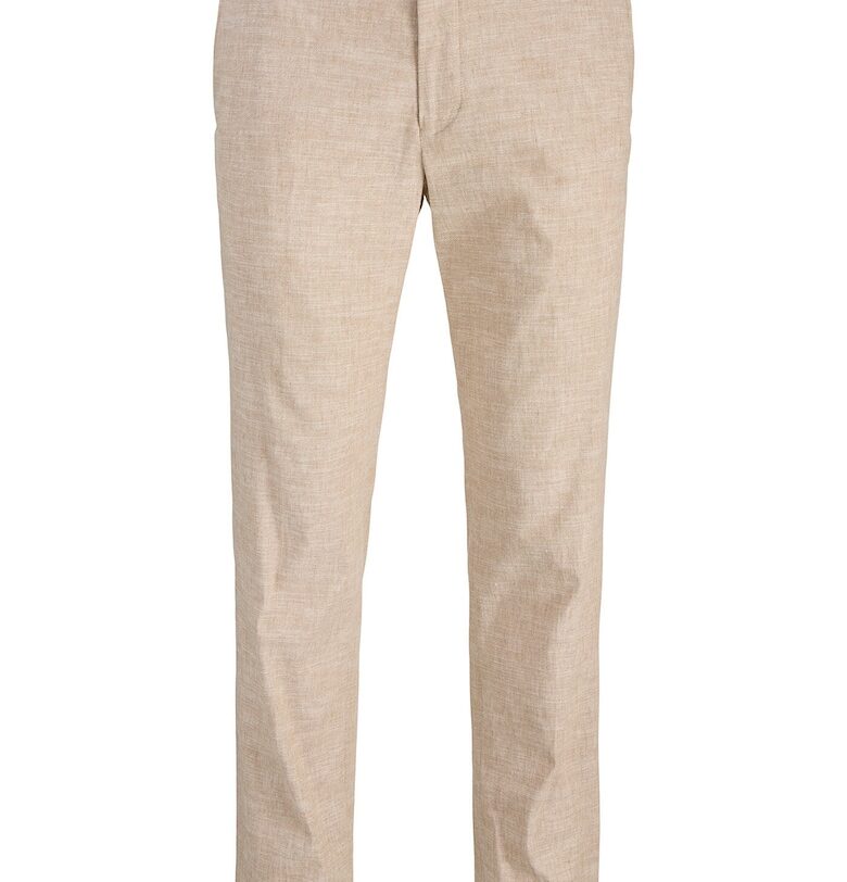 Мъжки чинос панталон Jack Jones - 12228724 - Лен/Памук - Бежов - Бежов Jack  Jones