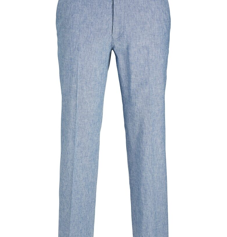 Мъжки чинос панталон Jack Jones - 12228724 - Лен/Памук - Светлосин - Светлосин Jack  Jones