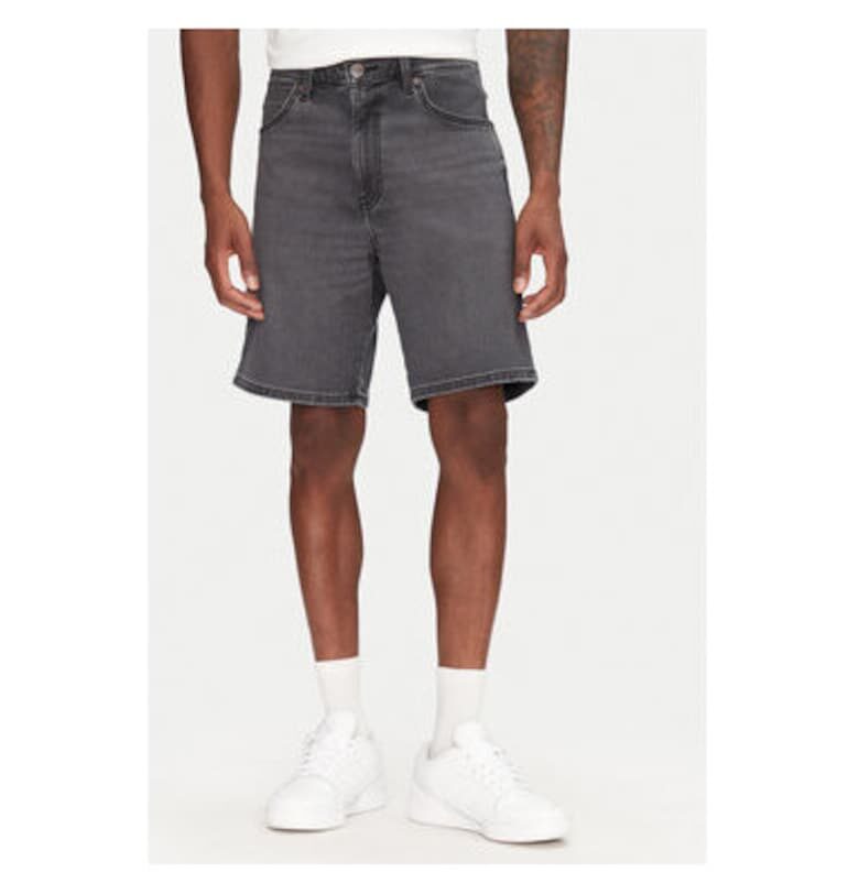 Мъжки шорти  112364834 - Дънкови - памук/полиестер - сив - Сив Wrangler