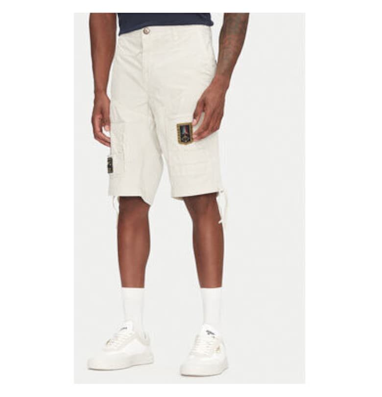 Мъжки шорти  251BE041CT1122 - Памук - Екрю - Екрю Aeronautica Militare