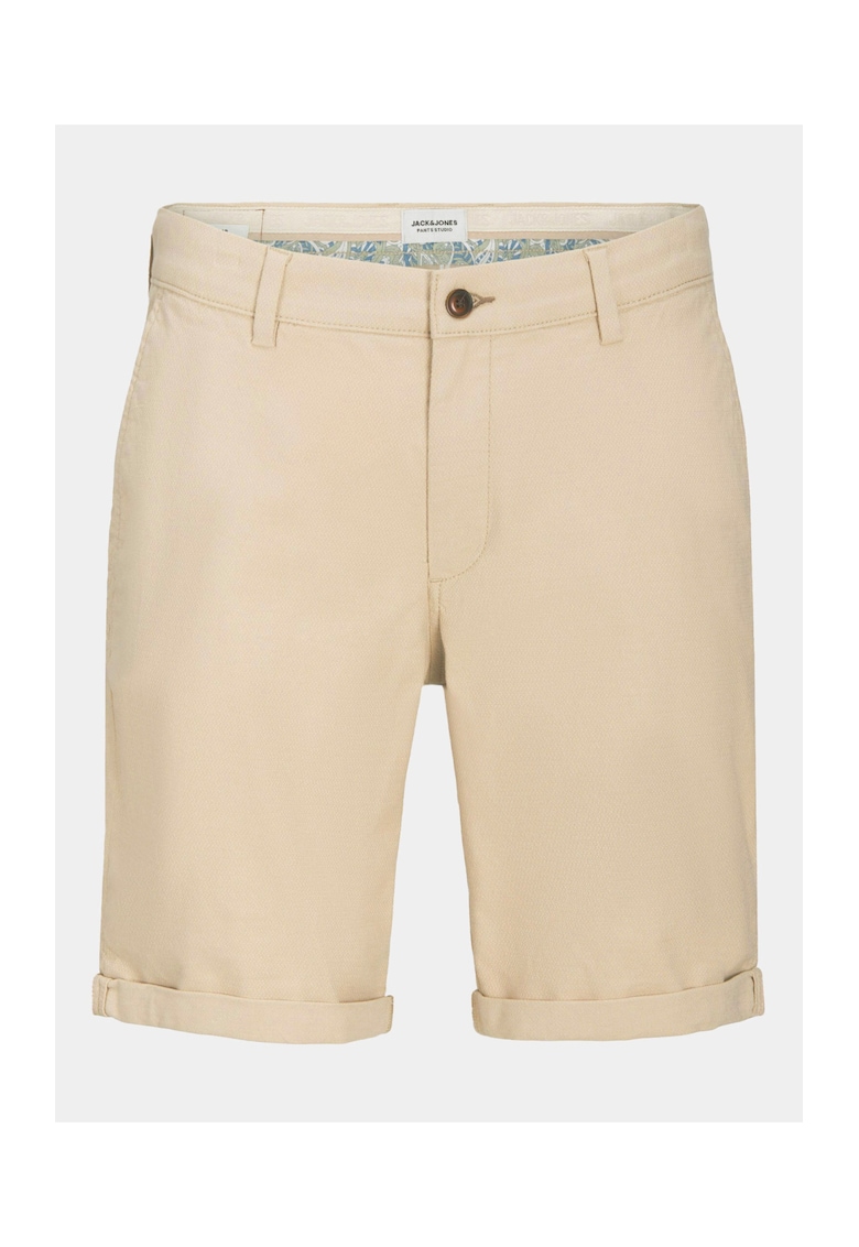 Мъжки шорти - 303482077 - Бежов - Памук Jack Jones