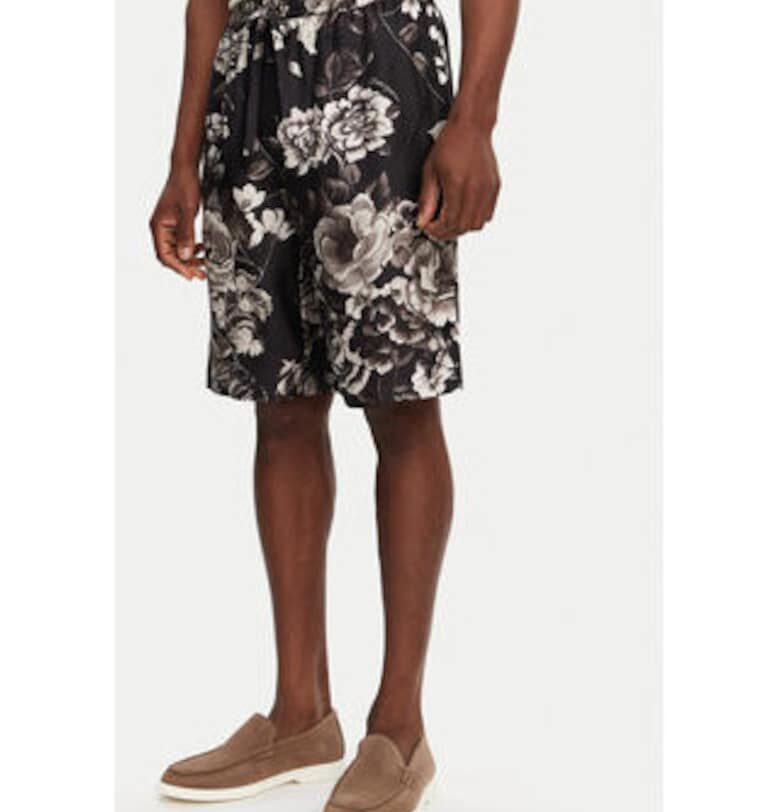 Мъжки шорти Dolce Gabbana - черни - копринени - Dolce  Gabbana