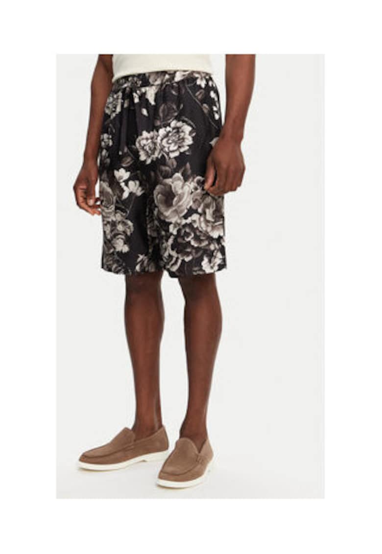 Мъжки шорти Dolce Gabbana - черни - копринени - Dolce Gabbana