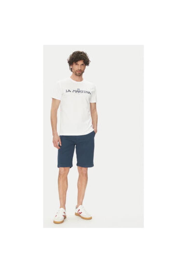 Мъжки шорти TL147 - Памук/Лен - Тъмносин - Тъмносин LA MARTINA